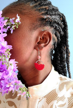 Load image into Gallery viewer, Lepidolite Half Circle Earrings