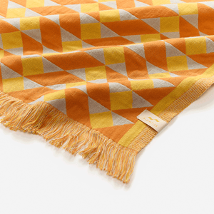 Daydream Driftweave Turkish Towel - Orange/Yellow
