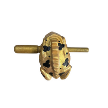 Load image into Gallery viewer, 3&quot; Medium Egypt Golden Musical Percussion Frog