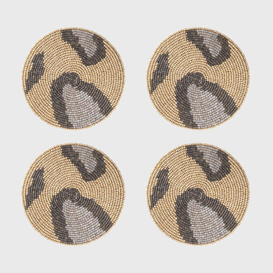 Animal Pattern Coasters- Gold