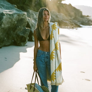 Daydream Driftweave Beach Blanket - Orange/Yellow