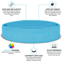 Load image into Gallery viewer, Premium Terry Cloth Cotton Sweatbands