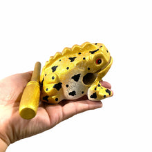 Load image into Gallery viewer, 3&quot; Medium Egypt Golden Musical Percussion Frog