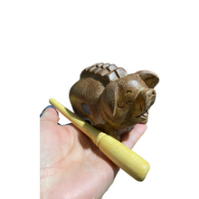 Load image into Gallery viewer, 4&quot; Wooden Musical Pig Percussion Instrument