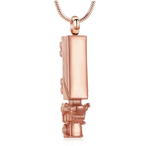 18 Wheeler Semi Truck Urn Necklace