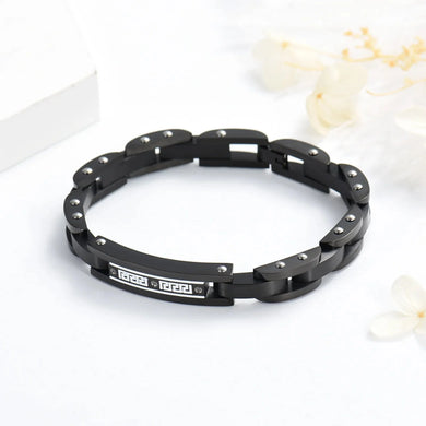 Black Chain Link Cremation Urn Bracelet