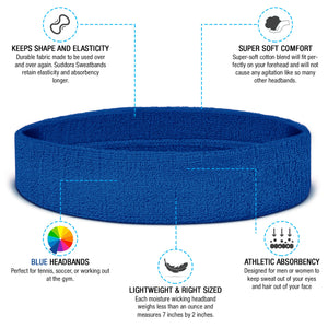 Premium Terry Cloth Cotton Sweatbands