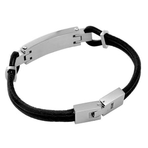 Modern Leather Cremation Bracelet