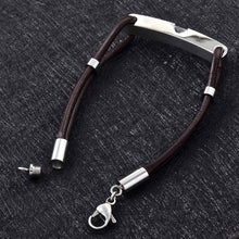 Load image into Gallery viewer, Modern Men&#39;s Cremation Urn Bracelet