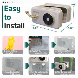 Broom Holder Wall Mount Self Adhesive Broom Gripper