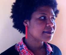 Load image into Gallery viewer, Chocolate Brown Couture Medium Stick Stud Earrings