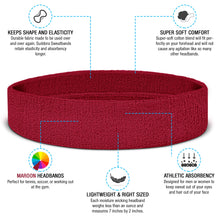 Load image into Gallery viewer, Premium Terry Cloth Cotton Sweatbands
