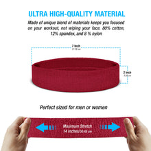 Load image into Gallery viewer, Premium Terry Cloth Cotton Sweatbands