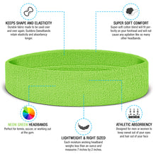Load image into Gallery viewer, Premium Terry Cloth Cotton Sweatbands