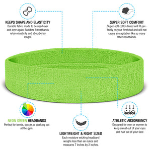 Premium Terry Cloth Cotton Sweatbands
