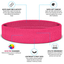 Load image into Gallery viewer, Premium Terry Cloth Cotton Sweatbands