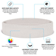 Load image into Gallery viewer, Premium Terry Cloth Cotton Sweatbands